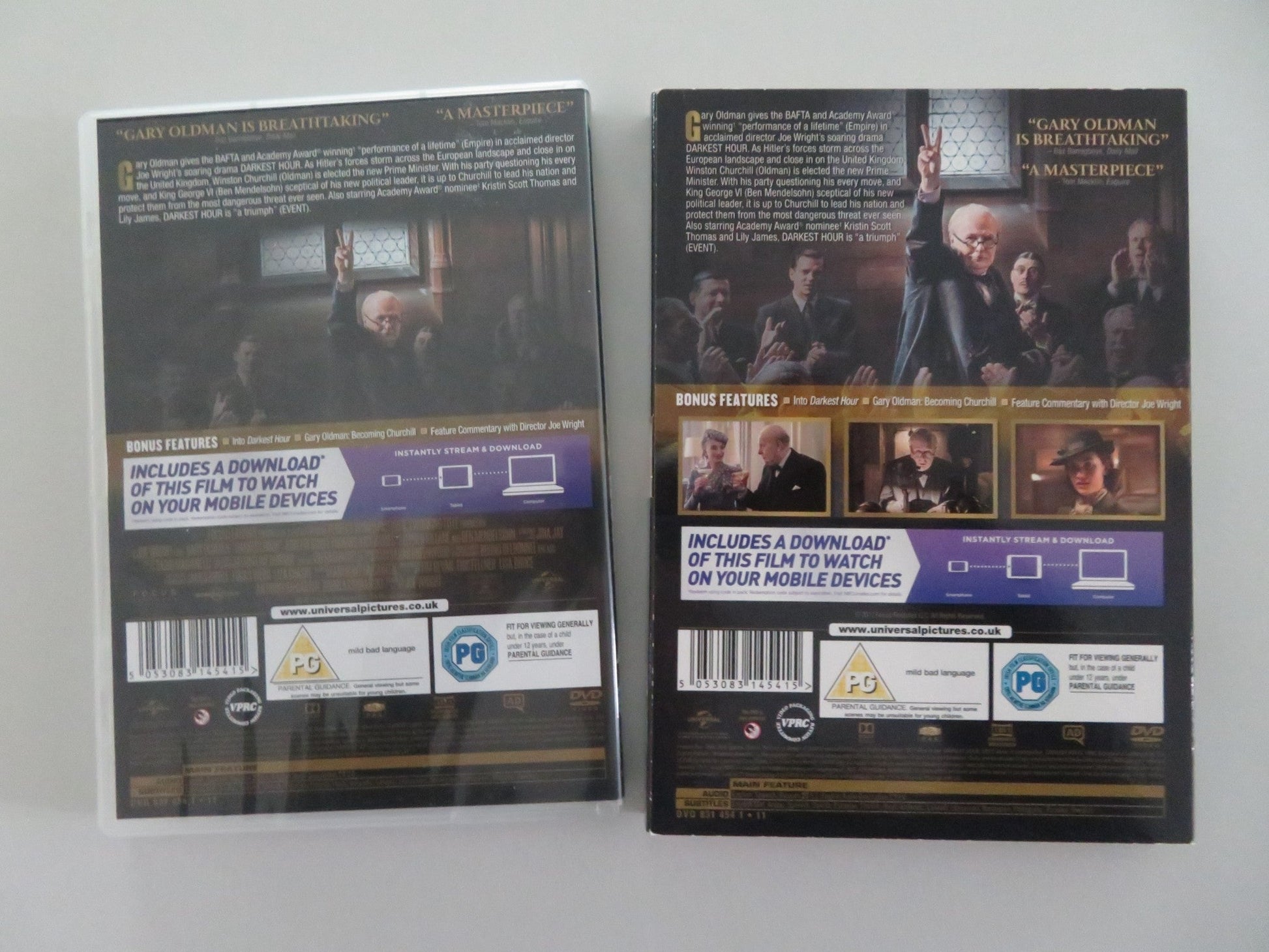 DARKEST HOUR (DVD) GARY OLDMAN KRISTIN SCOTT THOMAS 2017 REGION 2,4,5 Movie posters