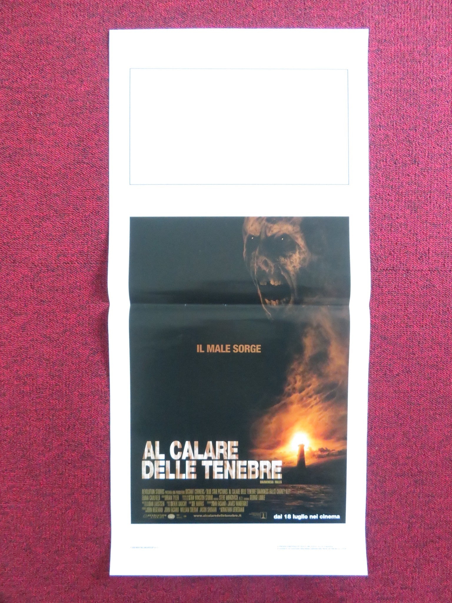 DARKNESS FALLS ITALIAN LOCANDINA POSTER CHANEY KLEY EMMA CAULFIELD FORD 2003 Rendezvous Cinema Movie posters