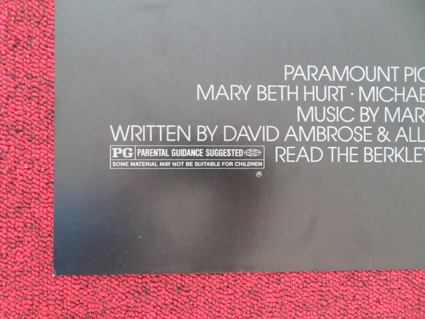 D.A.R.Y.L. Folded US One Sheet Poster Mary Beth Hurt Michael McKean 1985 Movie posters