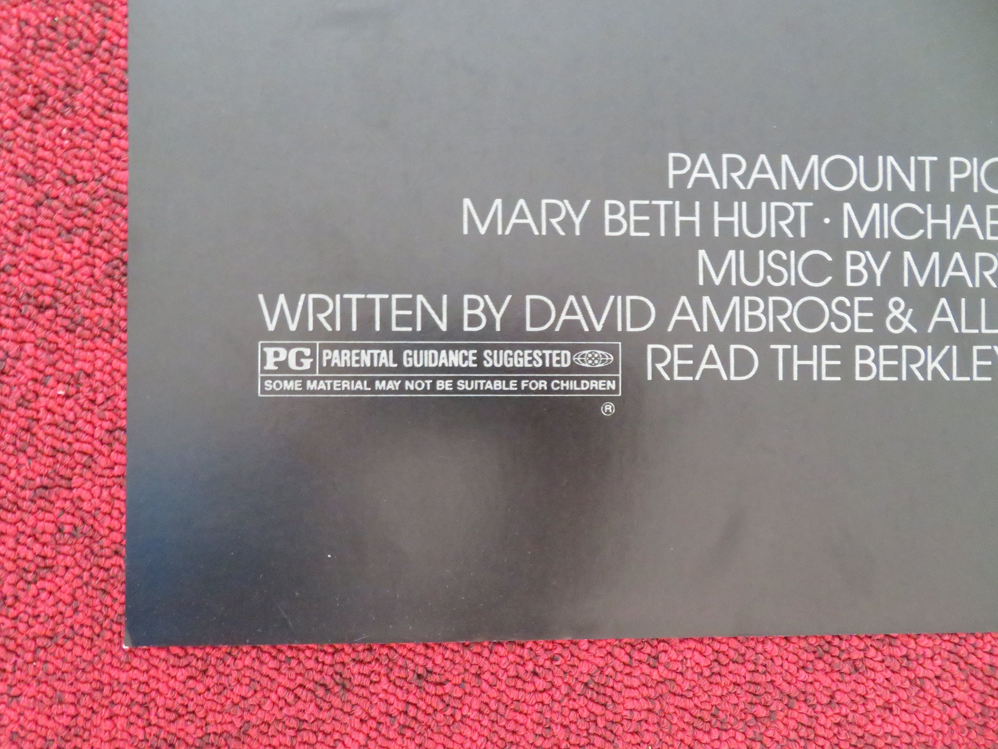 D.A.R.Y.L. Folded US One Sheet Poster Mary Beth Hurt Michael McKean 1985 Movie posters