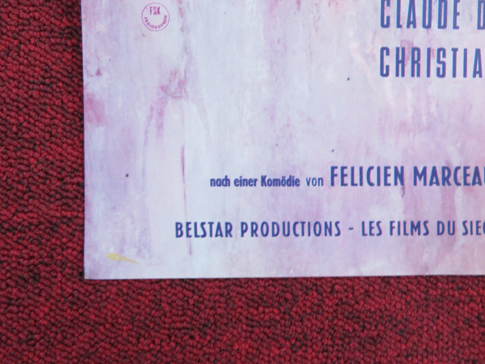 DAS LEICHTE GELD DER LIEBE GERMAN A1 POSTER FOLDED ANNIE GIRARDOT 1964 Rendezvous Cinema Movie posters