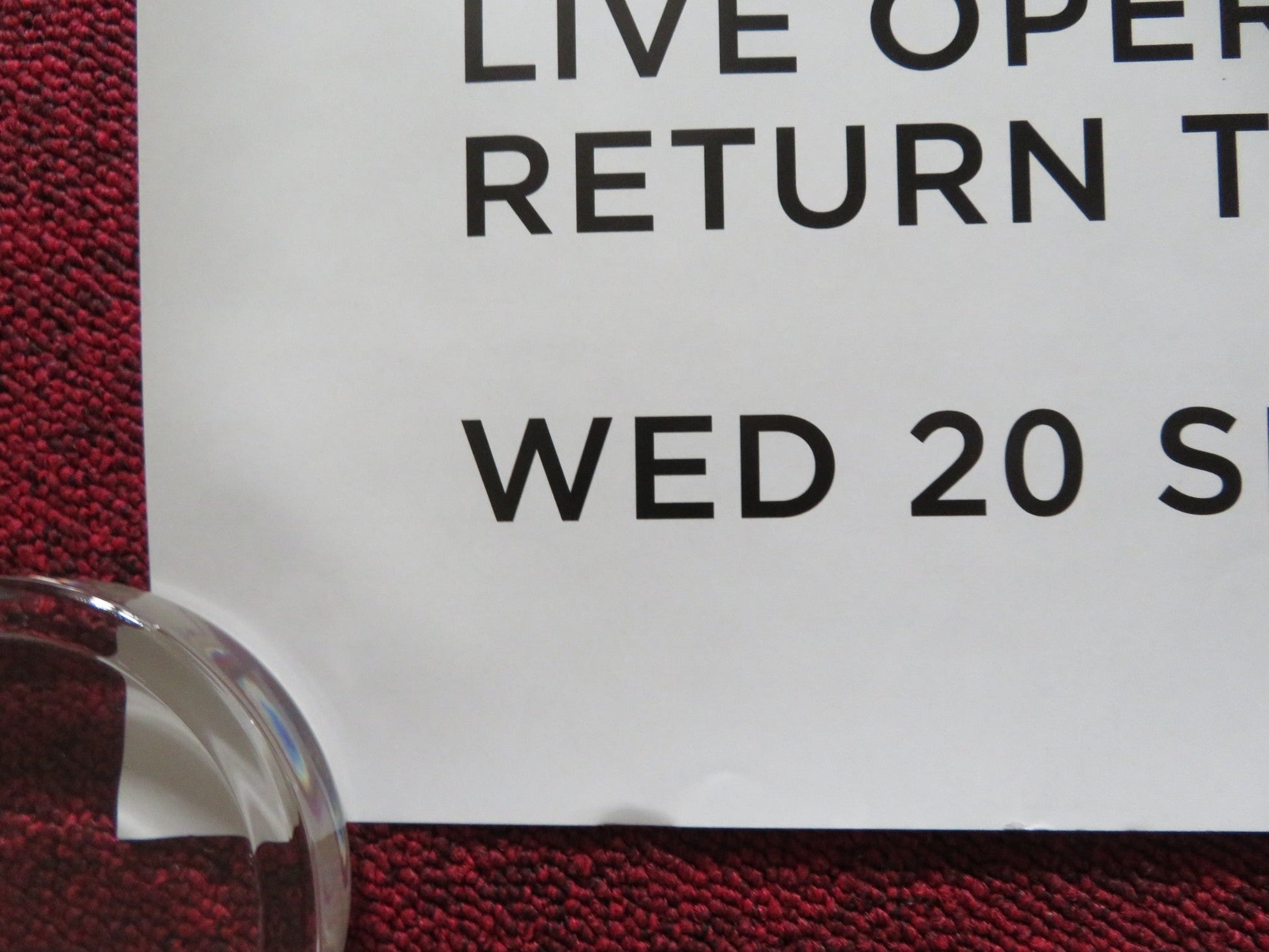 DAS RHEINGOLD - ROH LIVE IN CINEMAS UK QUAD ROLLED POSTER ROYAL OPERA HOUSE 2023 Rendezvous Cinema Movie posters