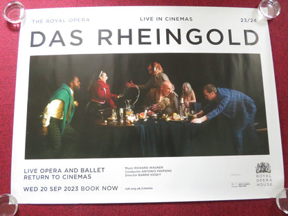DAS RHEINGOLD - ROH LIVE IN CINEMAS UK QUAD ROLLED POSTER ROYAL OPERA HOUSE 2023 Rendezvous Cinema Movie posters