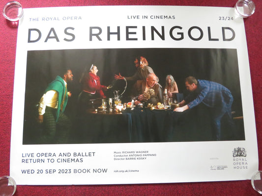 DAS RHEINGOLD - ROH LIVE IN CINEMAS UK QUAD ROLLED POSTER ROYAL OPERA HOUSE 2023 Rendezvous Cinema Movie posters