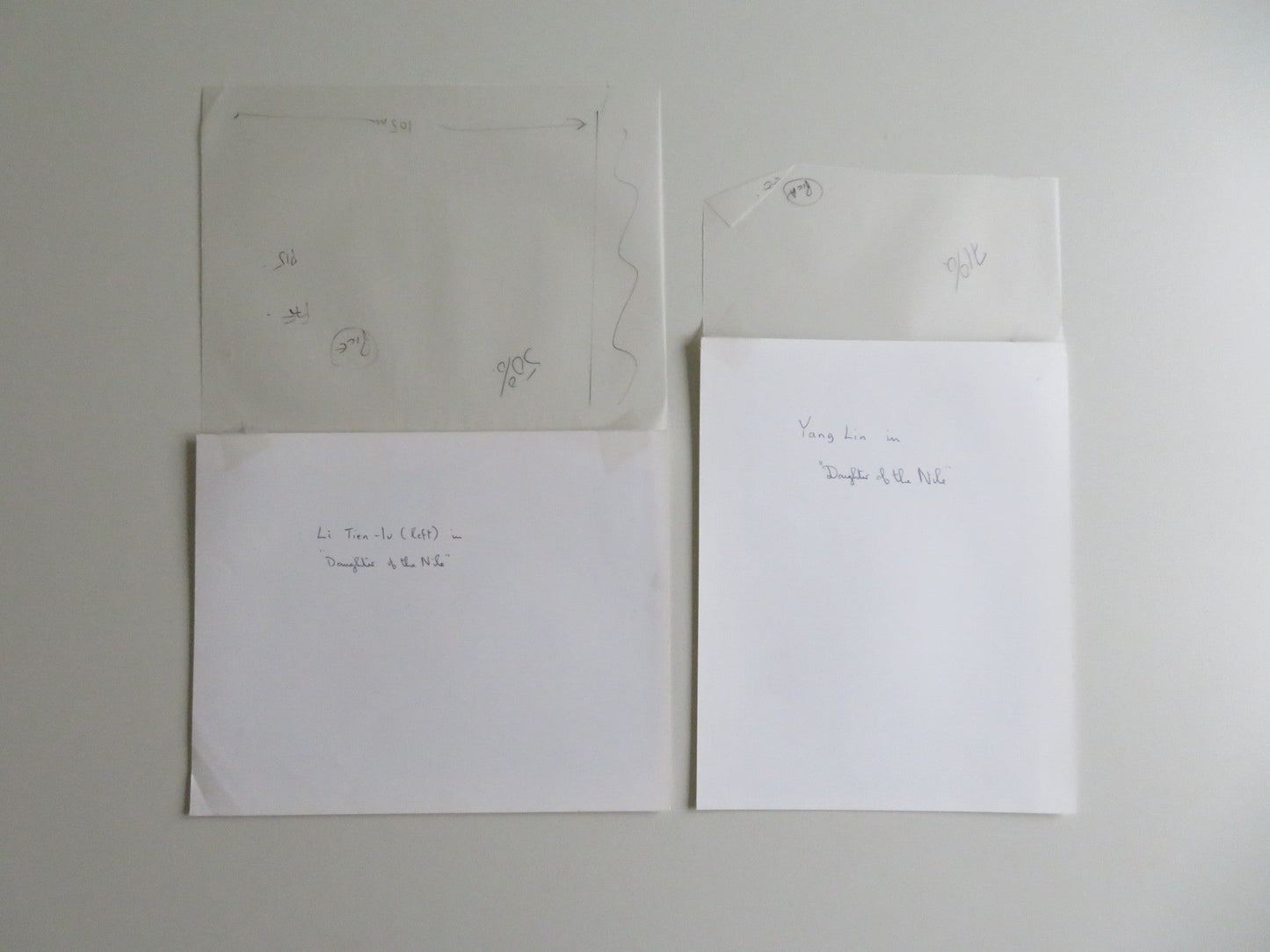 DAUGHTER OF THE NILE MOVIE STILL PHOTO LOT OF 2 LIN YANG TIEN-LU LI 1987 - Rendezvous Cinema