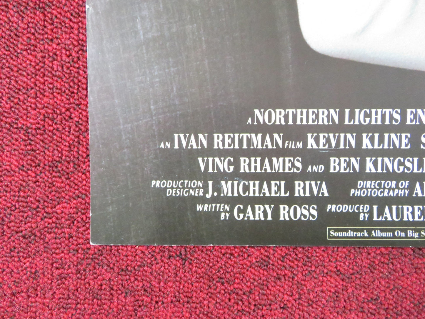DAVE VHS VIDEO POSTER KEVIN KLINE SIGOURNEY WEAVER 1993 Rendezvous Cinema Movie posters