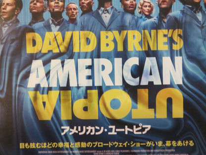 DAVID BYRNE'S AMERICAN UTOPIA JAPANESE CHIRASHI (B5) POSTER DAVID BYRNE 2020 Rendezvous Cinema Movie posters