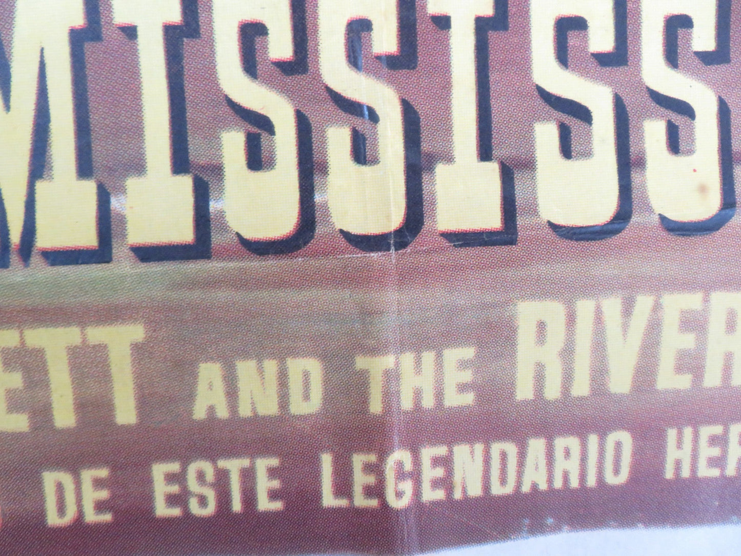 DAVY CROCKETT AND THE RIVER PIRATES SPANISH POSTER DISNEY FESS PARKER 1959 Rendezvous Cinema Movie posters