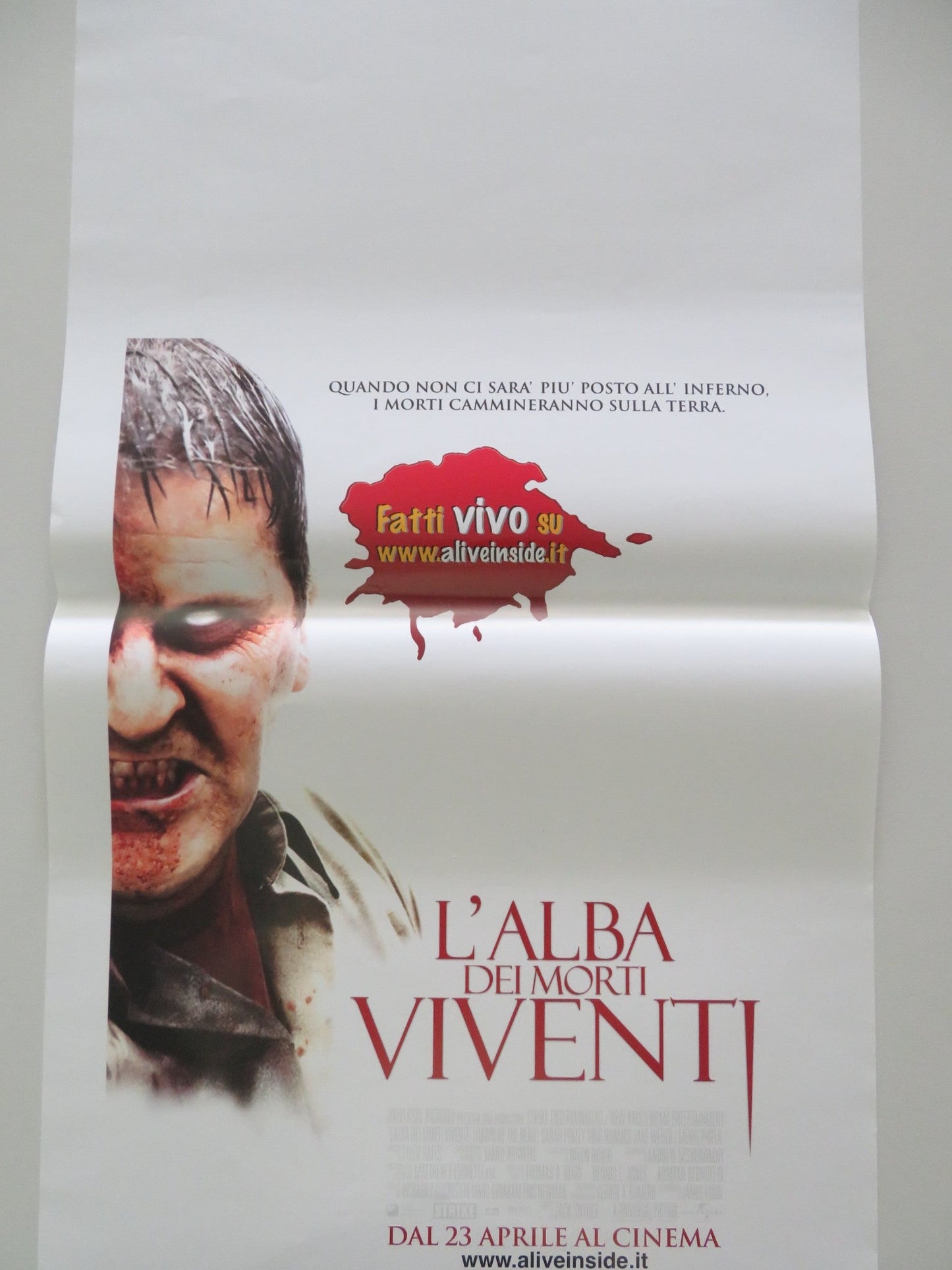 Dawn Of The Dead ITALIAN LOCANDINA POSTER SARAH POLLEY VING RHAMES 2004 Movie posters