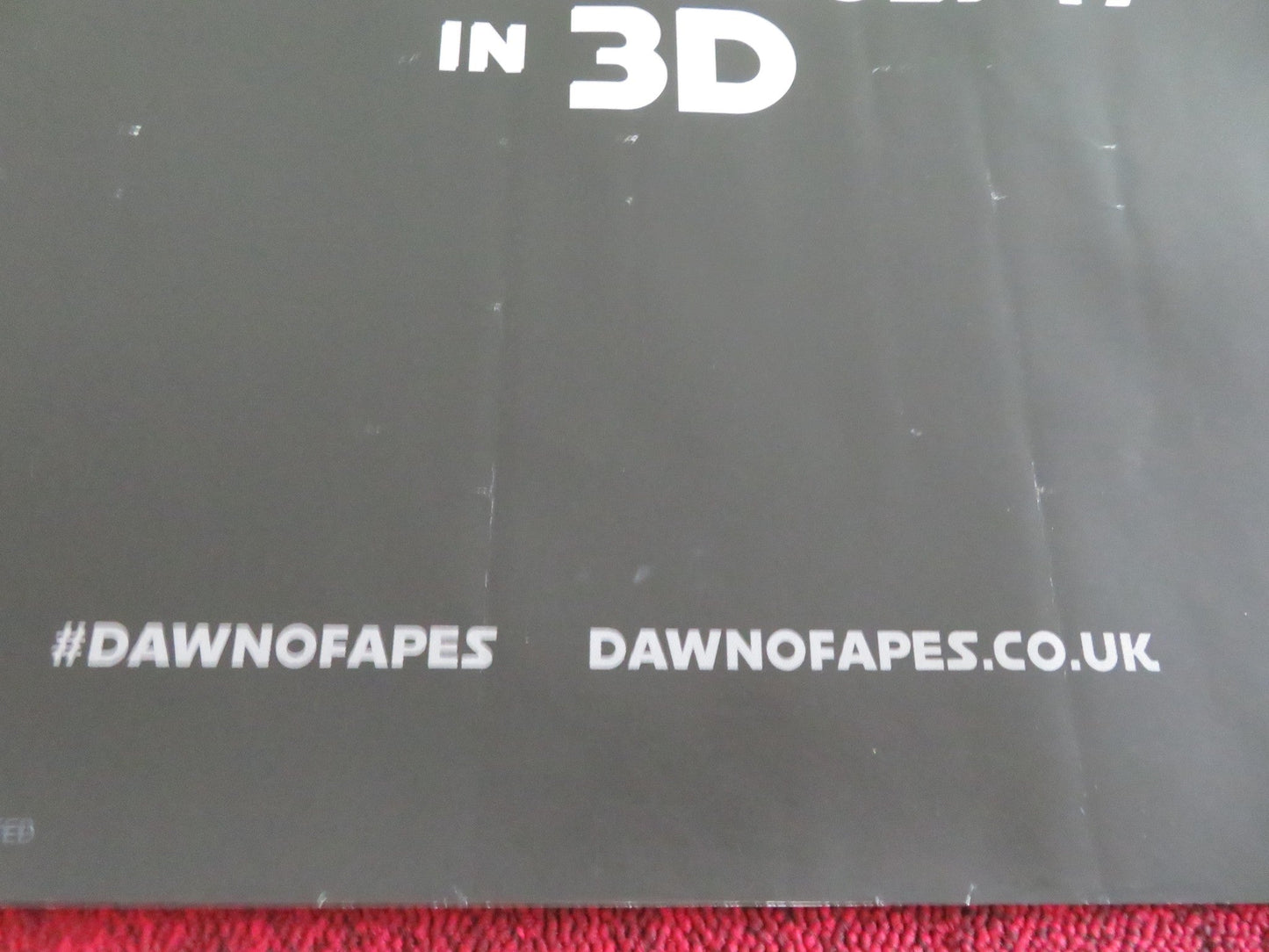 DAWN OF THE PLANET OF THE APES UK QUAD ROLLED POSTER ANDY SERKIS G. OLDMAN 2014 Movie posters