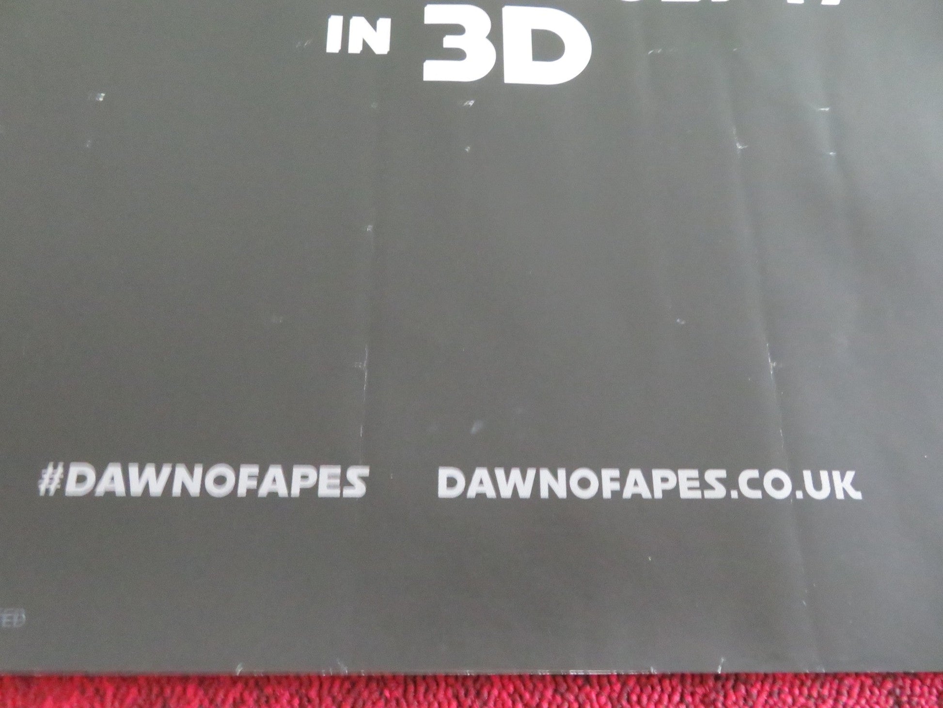 DAWN OF THE PLANET OF THE APES UK QUAD ROLLED POSTER ANDY SERKIS G. OLDMAN 2014 Movie posters