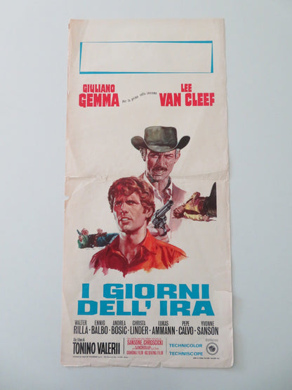 DAY OF ANGER ITALIAN LOCANDINA POSTER GIULIANO GEMMA LEE VAN CLEEF 1967 Movie posters
