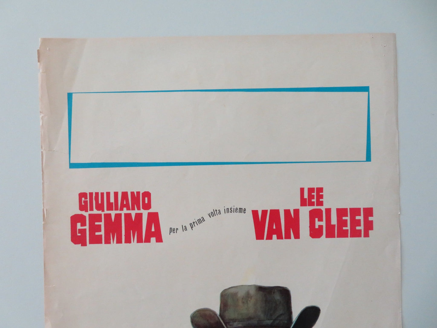 DAY OF ANGER ITALIAN LOCANDINA POSTER GIULIANO GEMMA LEE VAN CLEEF 1967 Movie posters