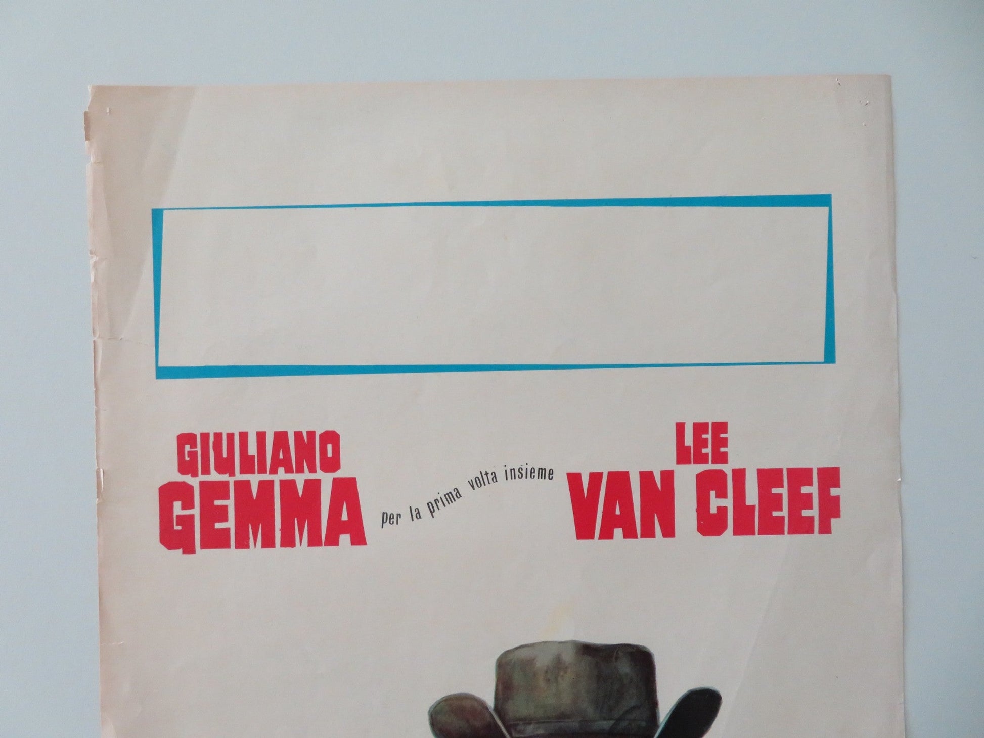 DAY OF ANGER ITALIAN LOCANDINA POSTER GIULIANO GEMMA LEE VAN CLEEF 1967 Movie posters