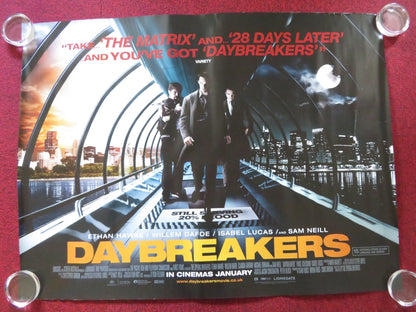 DAYBREAKERS - B UK QUAD ROLLED POSTER ETHAN HAWKE SAM NEILL 2009 Rendezvous Cinema Movie posters