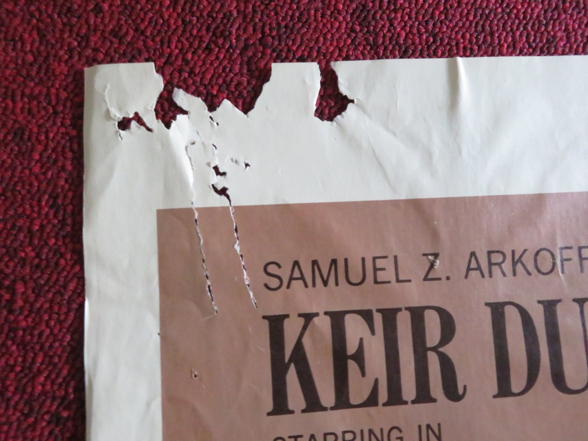 DE SADE - B FOLDED US ONE SHEET POSTER KEIR DULLEA SENTA BERGER 1969 Rendezvous Cinema Movie posters