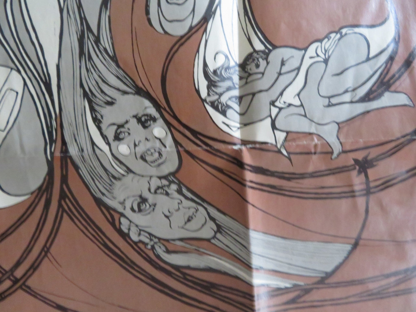 DE SADE - B FOLDED US ONE SHEET POSTER KEIR DULLEA SENTA BERGER 1969 Rendezvous Cinema Movie posters