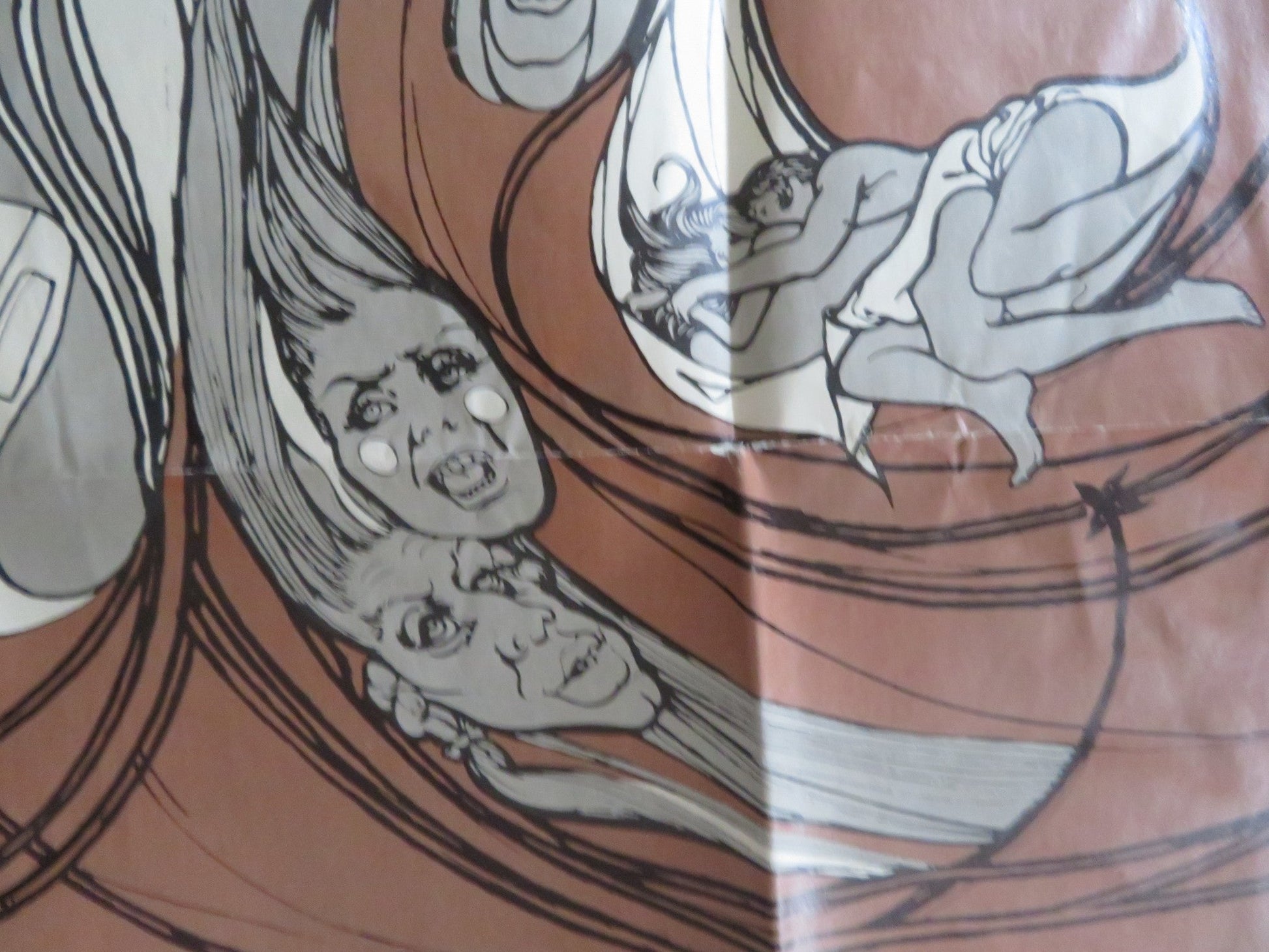 DE SADE - B FOLDED US ONE SHEET POSTER KEIR DULLEA SENTA BERGER 1969 Rendezvous Cinema Movie posters