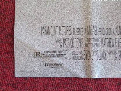 DEAD AGAIN - B FOLDED US ONE SHEET POSTER KENNETH BRANAGH ANDY GARCIA 1991 Rendezvous Cinema Movie posters