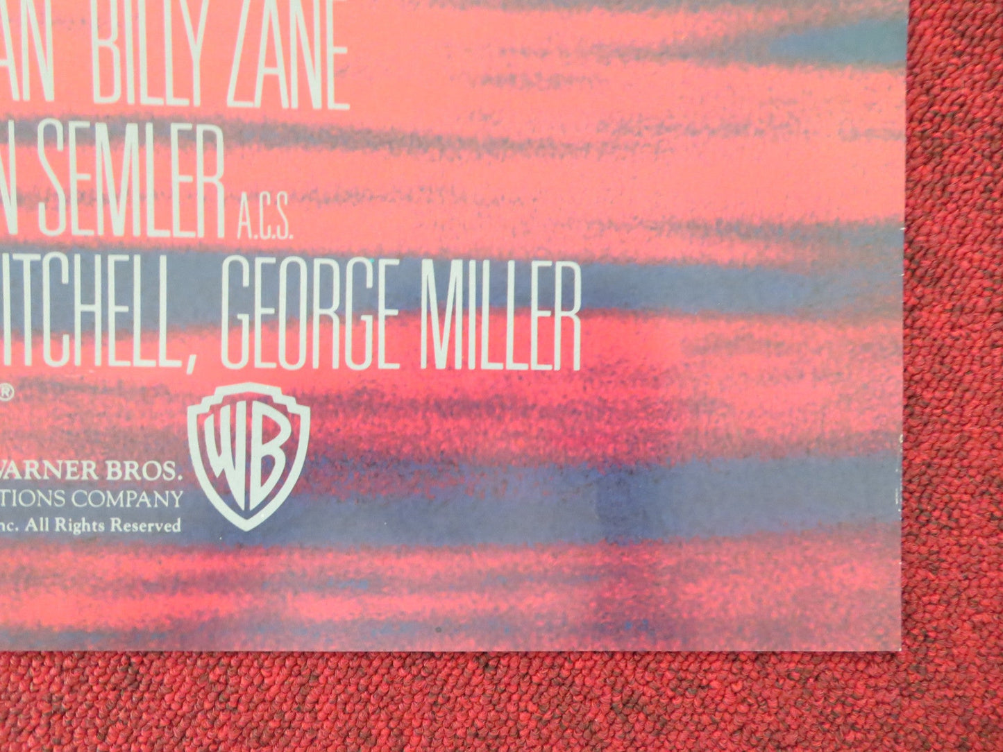 DEAD CALM FOLDED US ONE SHEET POSTER NICOLE KIDMAN SAM NEILL 1989 Movie posters