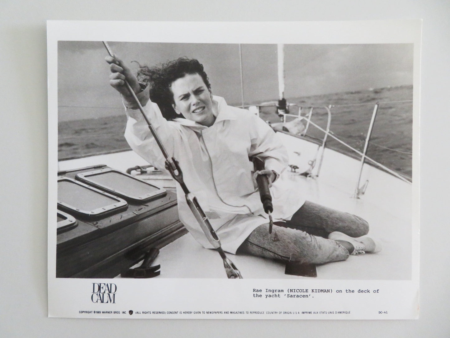 DEAD CALM MOVIE STILL PHOTO LOT OF 9 SAM NEILL NICOLE KIDMAN BILLY ZANE 1989 Movie posters