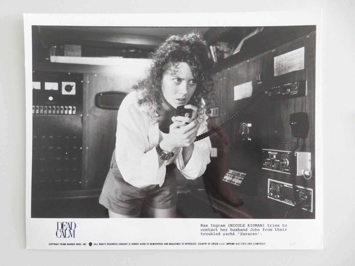 DEAD CALM MOVIE STILL PHOTO LOT OF 9 SAM NEILL NICOLE KIDMAN BILLY ZANE 1989 Movie posters