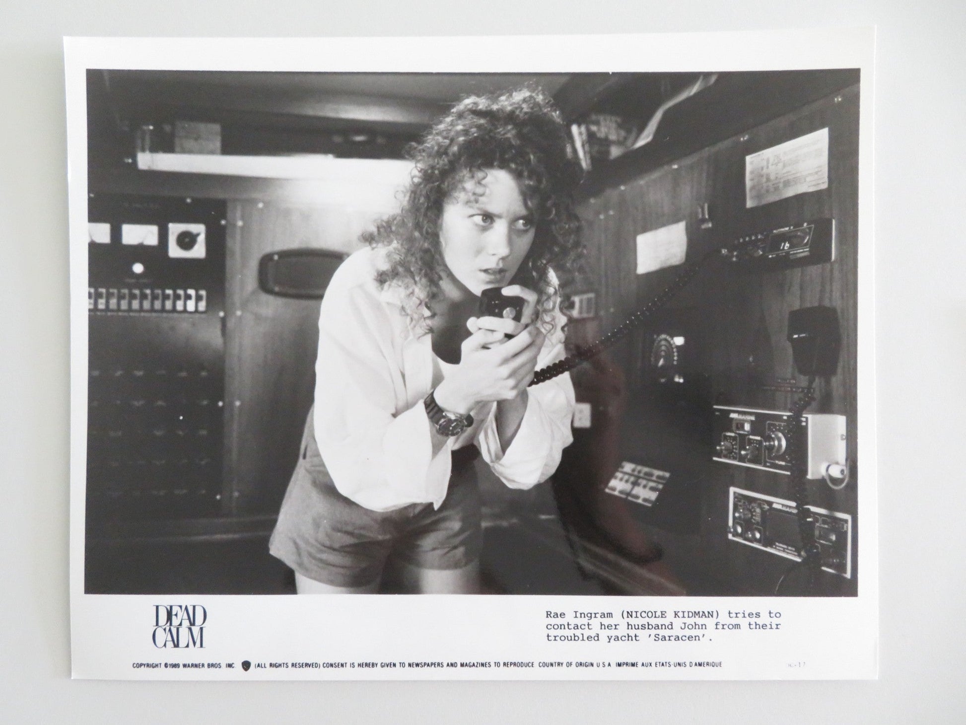 DEAD CALM MOVIE STILL PHOTO LOT OF 9 SAM NEILL NICOLE KIDMAN BILLY ZANE 1989 Movie posters