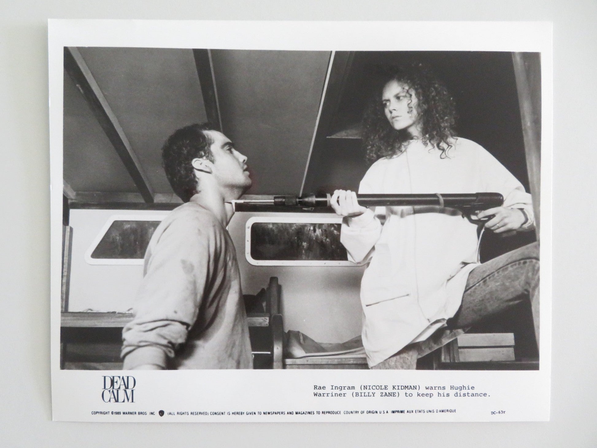 DEAD CALM MOVIE STILL PHOTO LOT OF 9 SAM NEILL NICOLE KIDMAN BILLY ZANE 1989 Movie posters