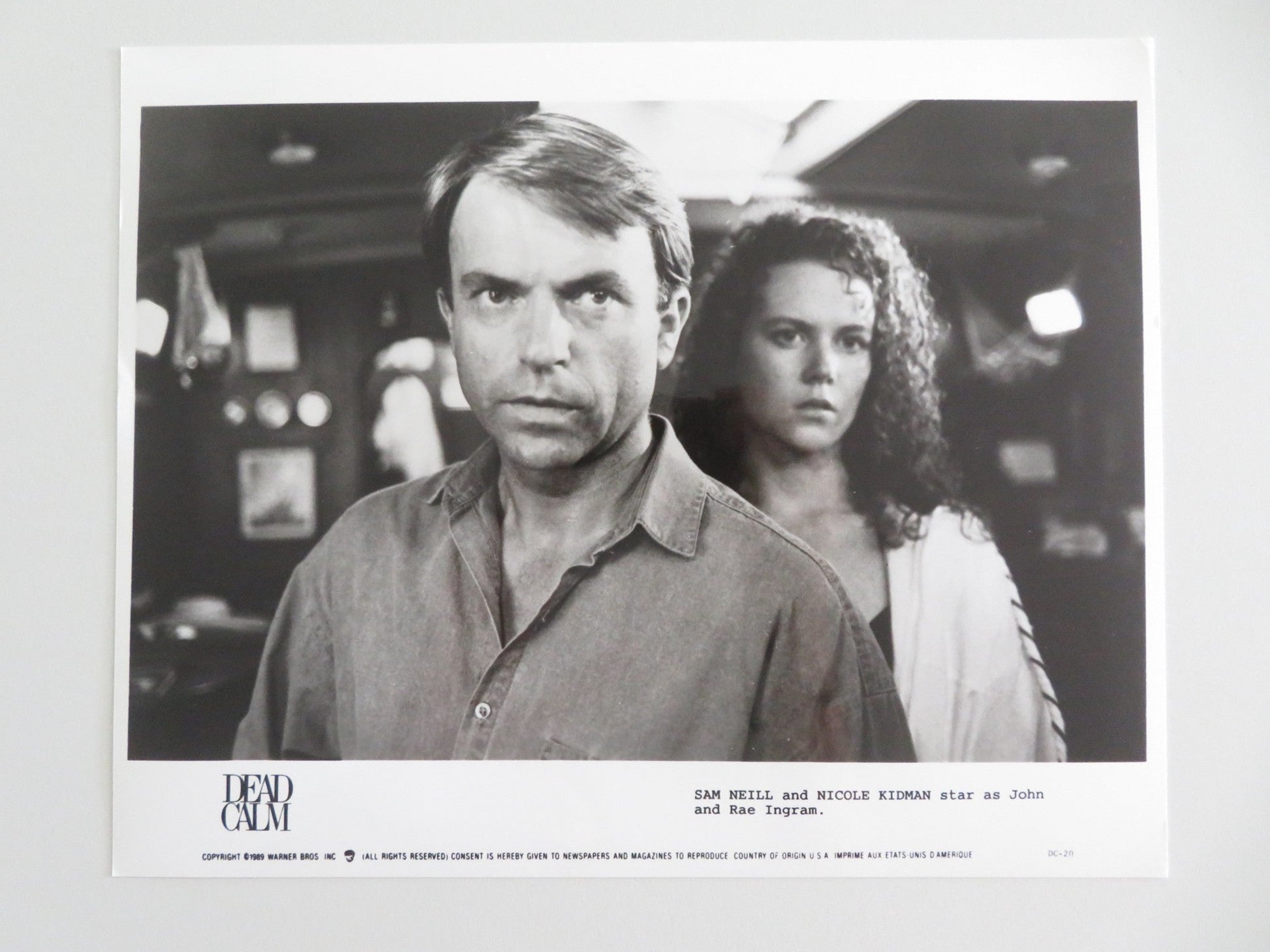 DEAD CALM MOVIE STILL PHOTO LOT OF 9 SAM NEILL NICOLE KIDMAN BILLY ZANE 1989 Movie posters