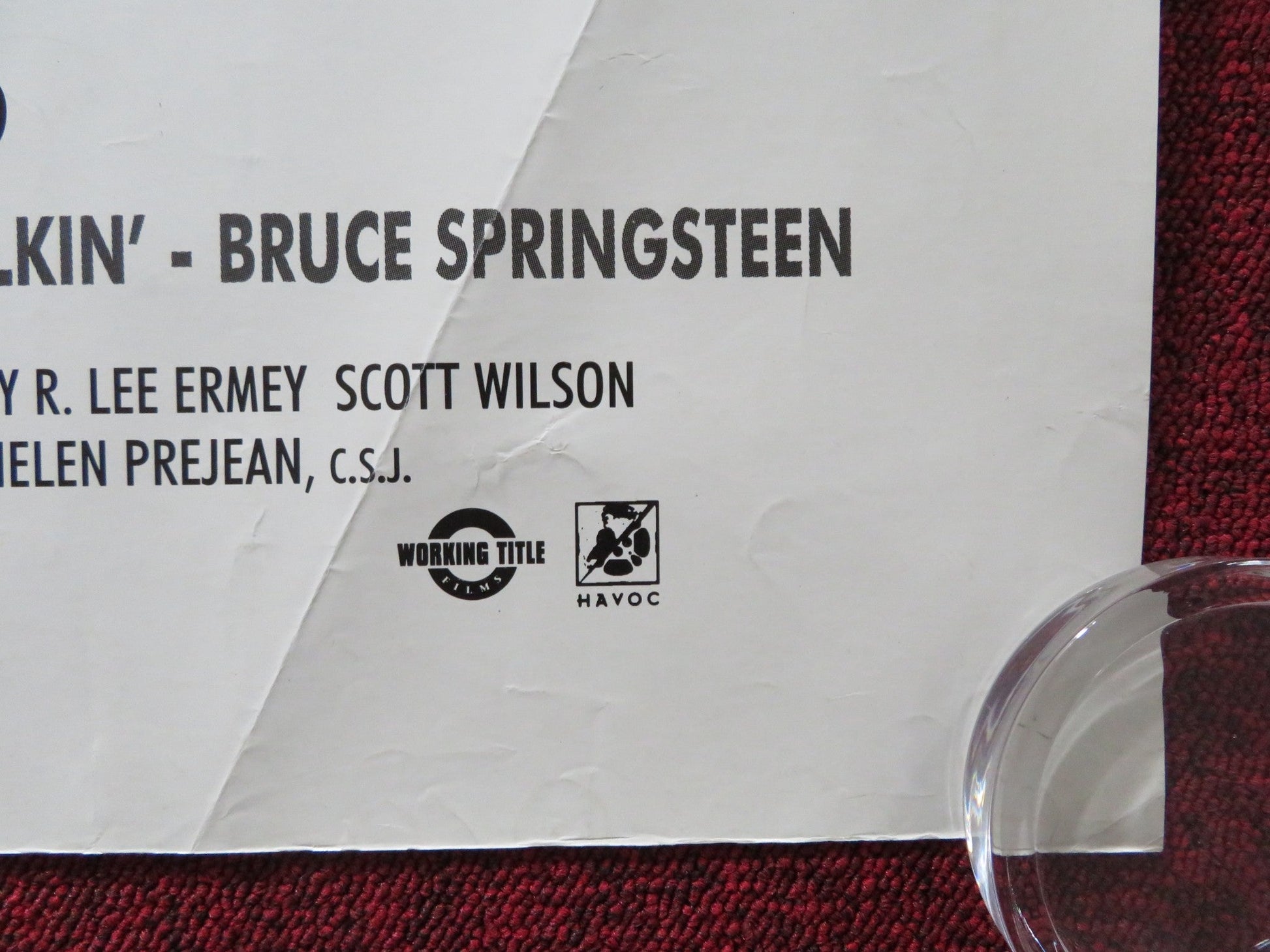 DEAD MAN WALKING UK QUAD ROLLED POSTER SUSAN SARANDON SEAN PENN 1995 Rendezvous Cinema Movie posters