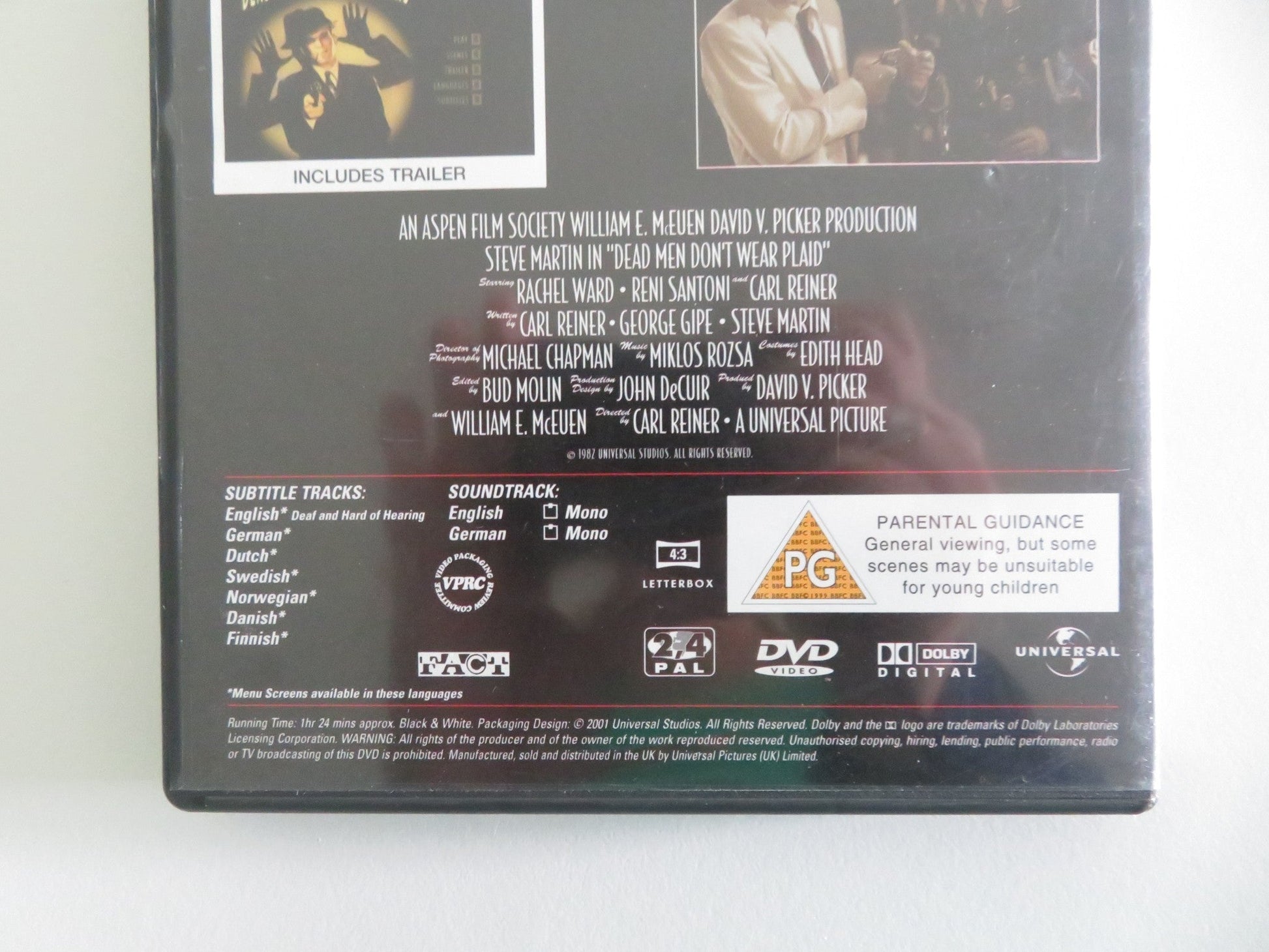 DEAD MEN DON'T WEAR PLAID (DVD) STEVE MARTIN RACHEL WARD 1982 REGION 2, 4 Movie posters