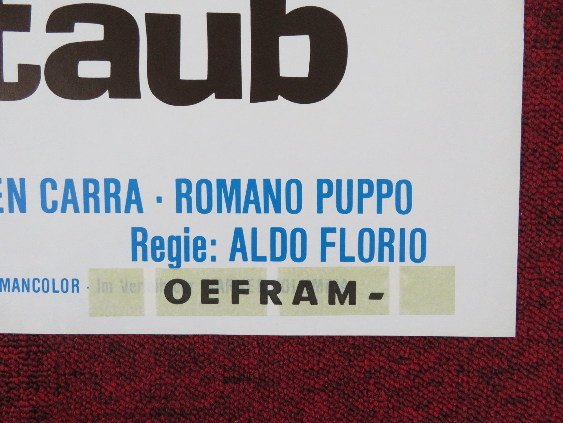 DEAD MEN RIDE GERMAN A1 POSTER FOLDED FABIO TESTI CHARO LOPEZ 1972 Rendezvous Cinema Movie posters