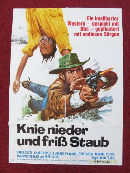DEAD MEN RIDE GERMAN A1 POSTER FOLDED FABIO TESTI CHARO LOPEZ 1972 Rendezvous Cinema Movie posters