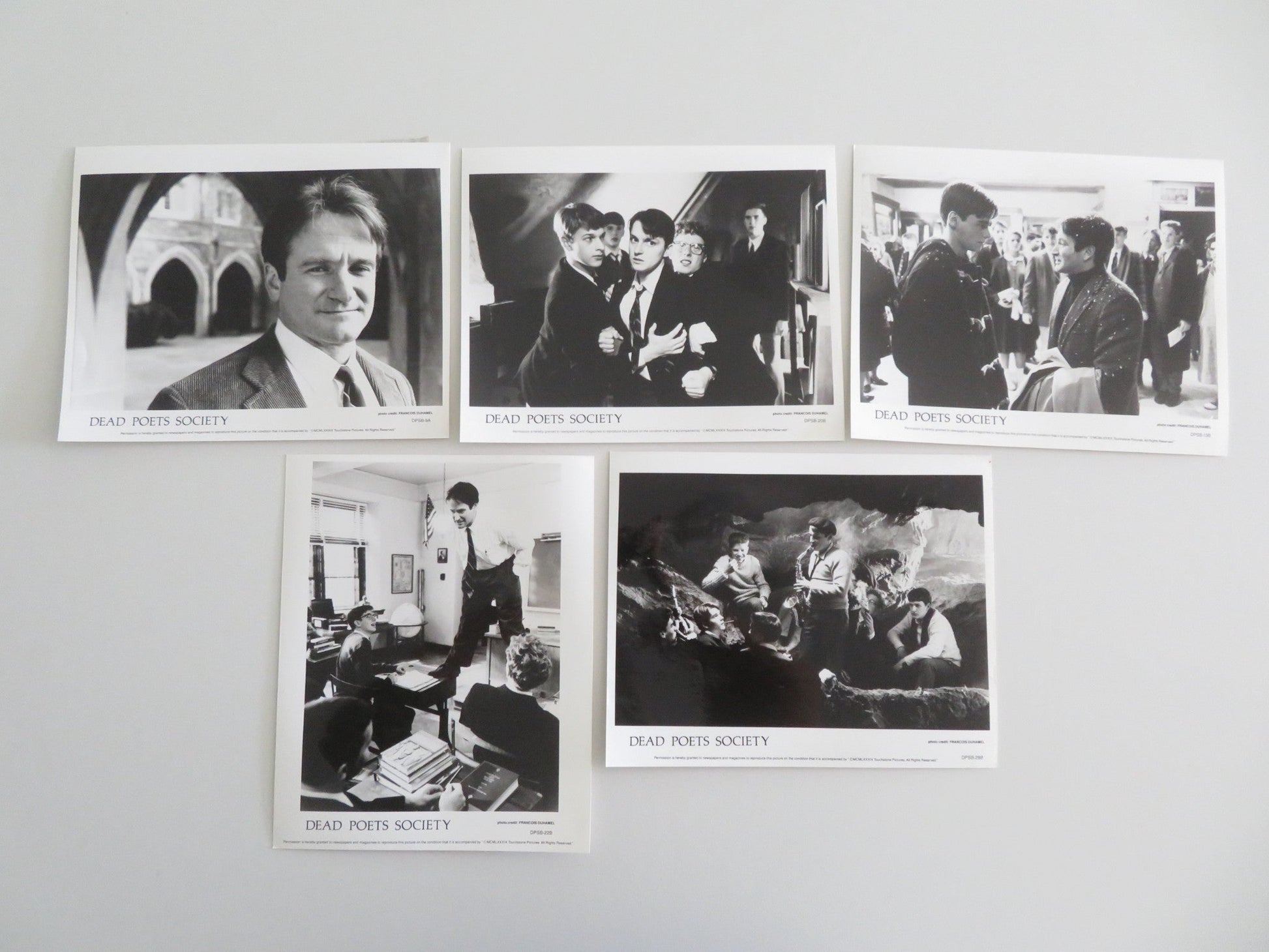 DEAD POETS SOCIETY MOVIE STILL PHOTO LOT OF 5 ROBIN WILLIAMS JOSH CHARLES 1989 Movie posters