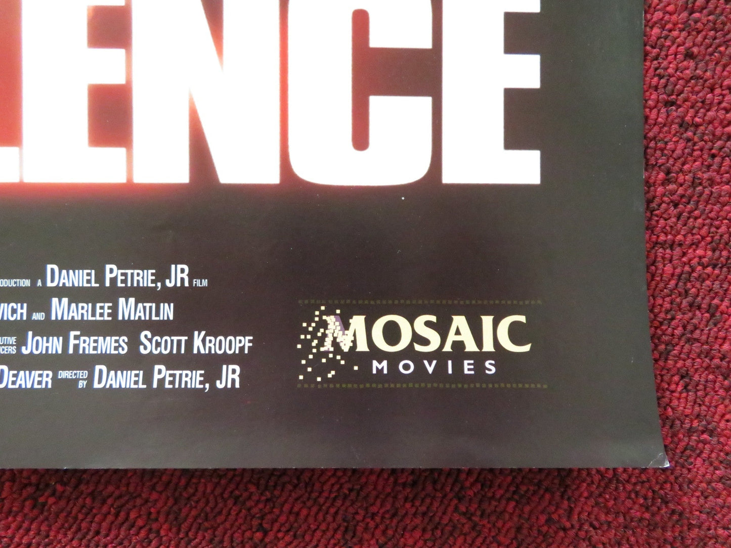 DEAD SILENCE VHS VIDEO POSTER JAMES GARNER MARLEE MATLIN 1997 Rendezvous Cinema Movie posters