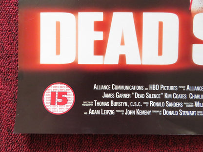 DEAD SILENCE VHS VIDEO POSTER JAMES GARNER MARLEE MATLIN 1997 Rendezvous Cinema Movie posters