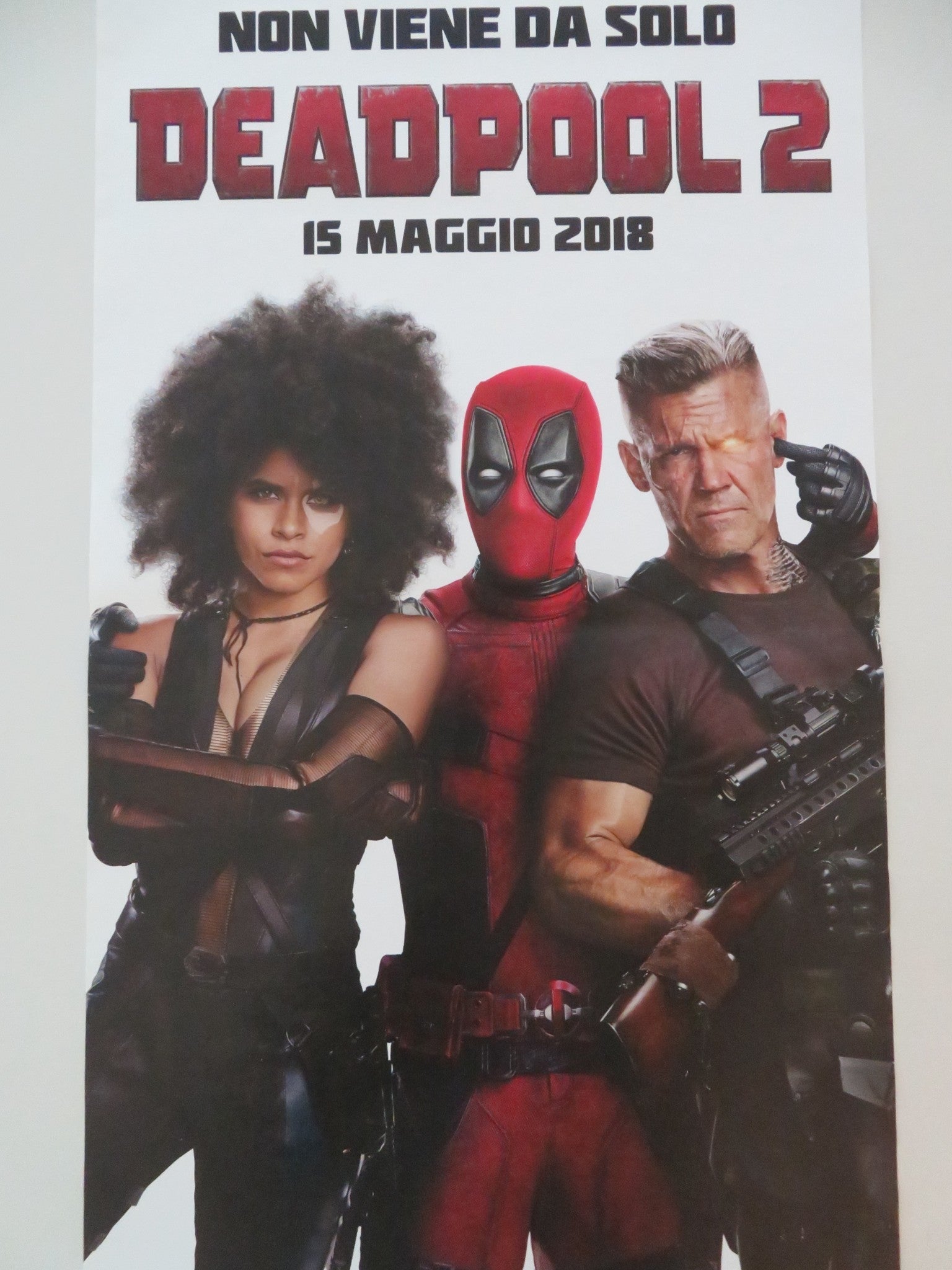 DEADPOOL 2 ITALIAN LOCANDINA POSTER RYAN REYNOLDS JOSH BROLIN 2018 Movie posters