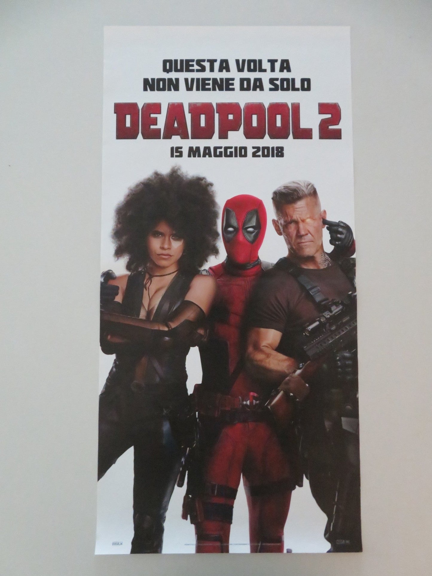 DEADPOOL 2 ITALIAN LOCANDINA POSTER RYAN REYNOLDS JOSH BROLIN 2018 Movie posters