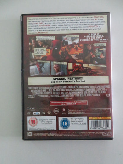 DEADPOOL (DVD) RYAN REYNOLDS KARAN SONI 2016 REGION 2 Movie posters