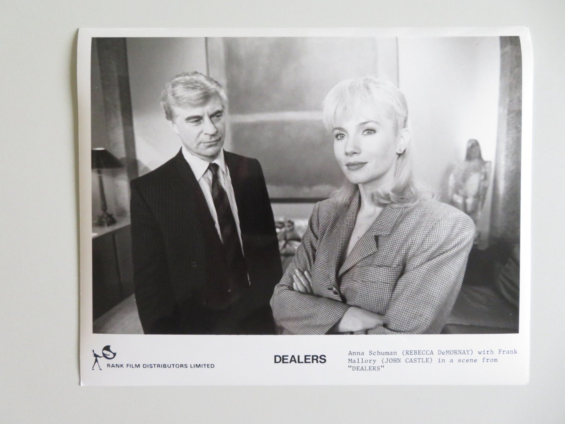 DEALERS MOVIE STILL PHOTO LOT OF 9 PAUL MCGANN REBECCA DEMORNAY 1989 - Rendezvous Cinema
