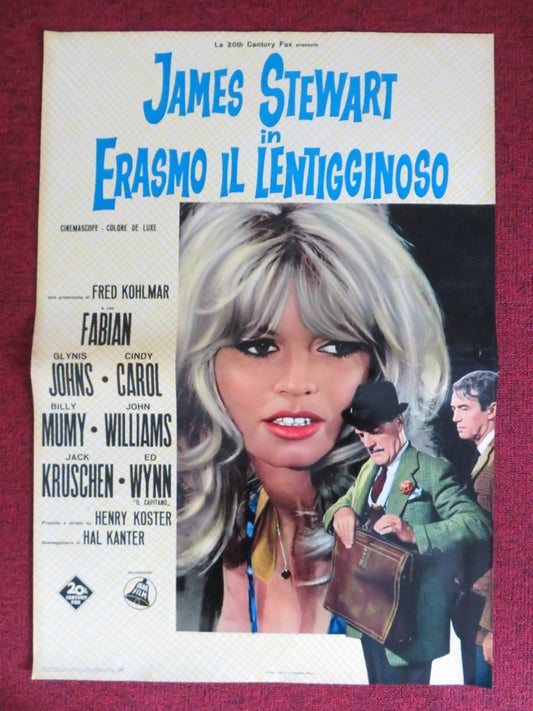 DEAR BRIGITTE - A ITALIAN FOTOBUSTA POSTER JAMES STEWART GLYNIS JOHNS 1965 Rendezvous Cinema Movie posters