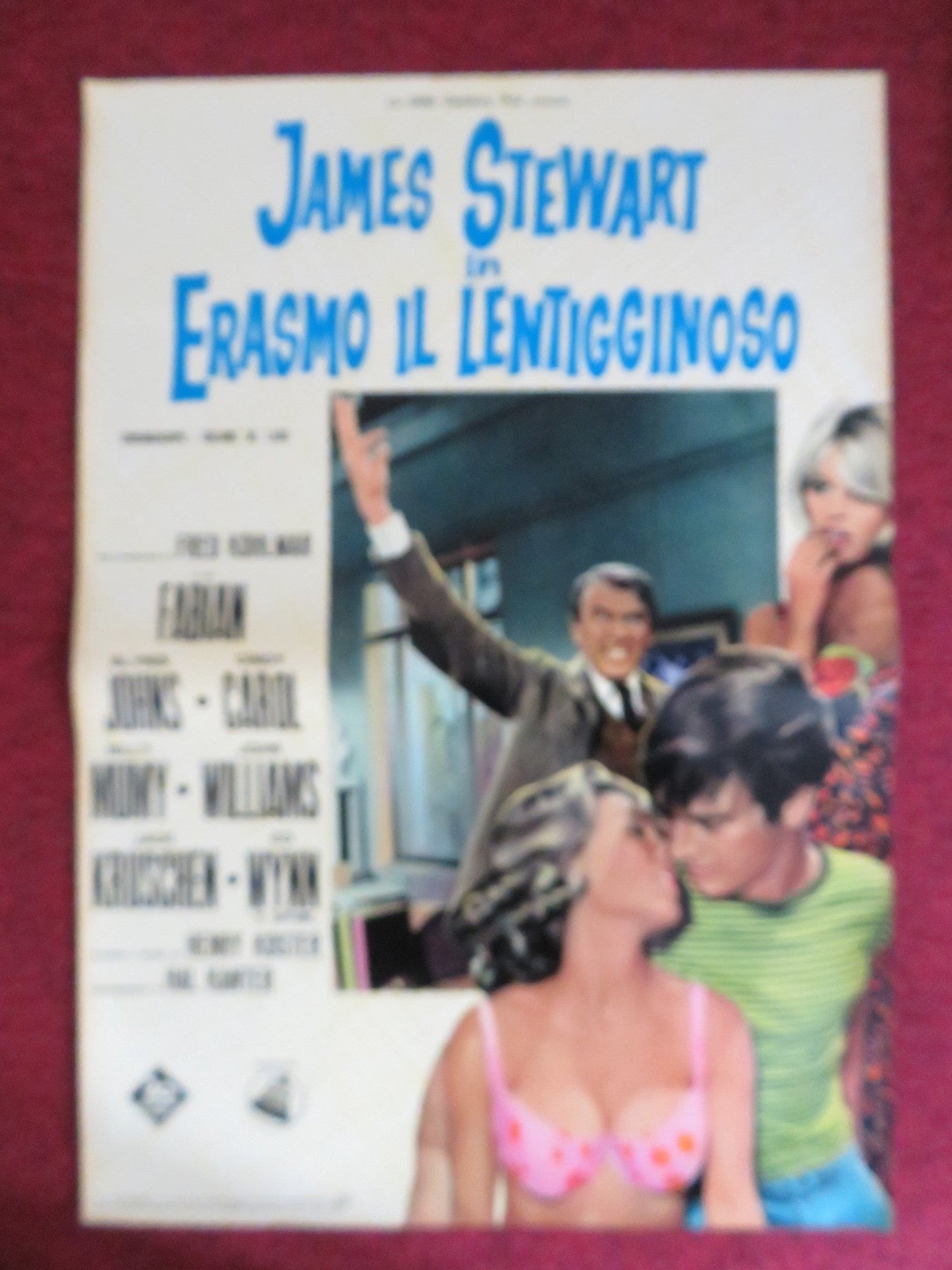 DEAR BRIGITTE - C ITALIAN FOTOBUSTA POSTER JAMES STEWART GLYNIS JOHNS 1965 Rendezvous Cinema Movie posters