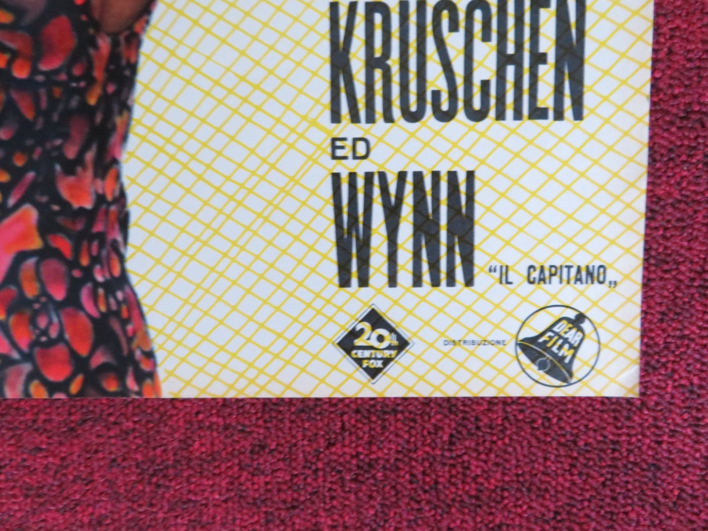 DEAR BRIGITTE - J ITALIAN FOTOBUSTA POSTER JAMES STEWART GLYNIS JOHNS 1965 Rendezvous Cinema Movie posters