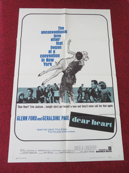 DEAR HEART FOLDED US ONE SHEET POSTER GLENN FORD GERALADINE PAGE 1965 Movie posters