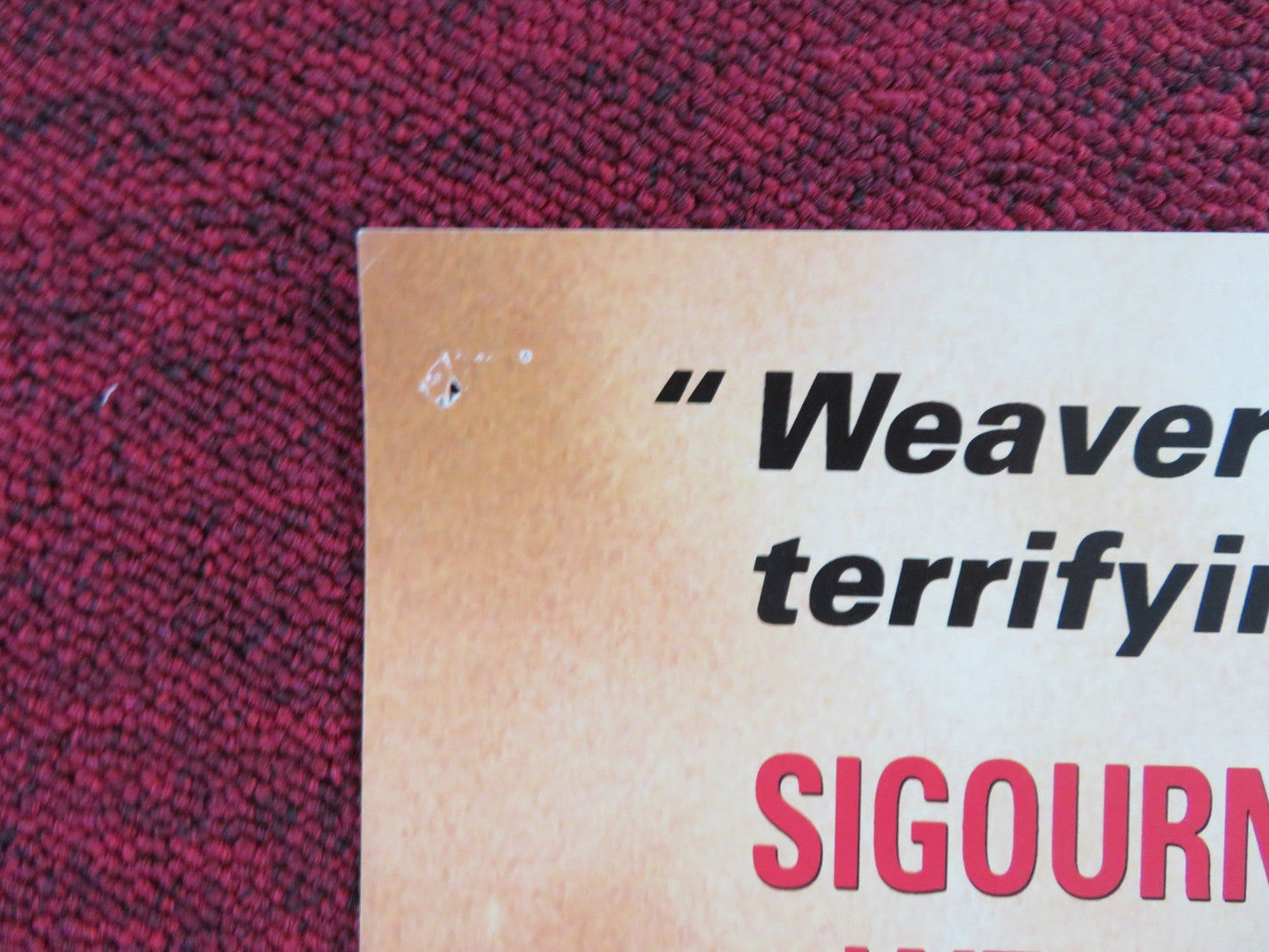 DEATH AND THE MAIDEN VHS VIDEO POSTER SIGOURNEY WEAVER ROMAN POLANSKI 1994 Rendezvous Cinema Movie posters