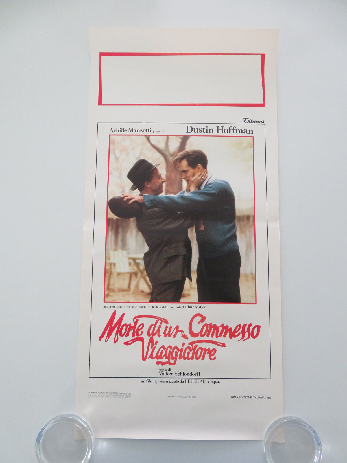 Death of a Salesman Italian Locandina Poster Hoffman Malkovich 1986 Movie posters