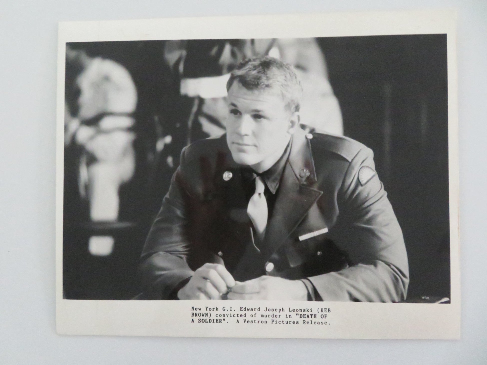 DEATH OF A SOLDIER MOVIE STILL PHOTO LOT OF 5 REB BROWN JAMES COBURN 1986 Movie posters