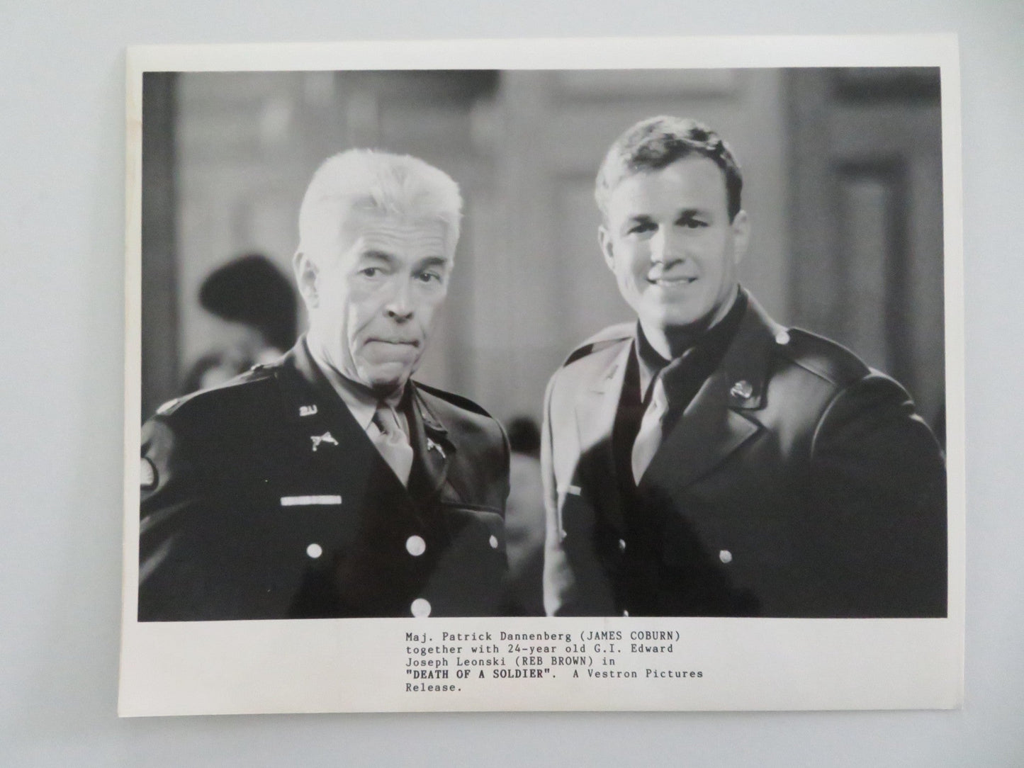 DEATH OF A SOLDIER MOVIE STILL PHOTO LOT OF 5 REB BROWN JAMES COBURN 1986 Movie posters
