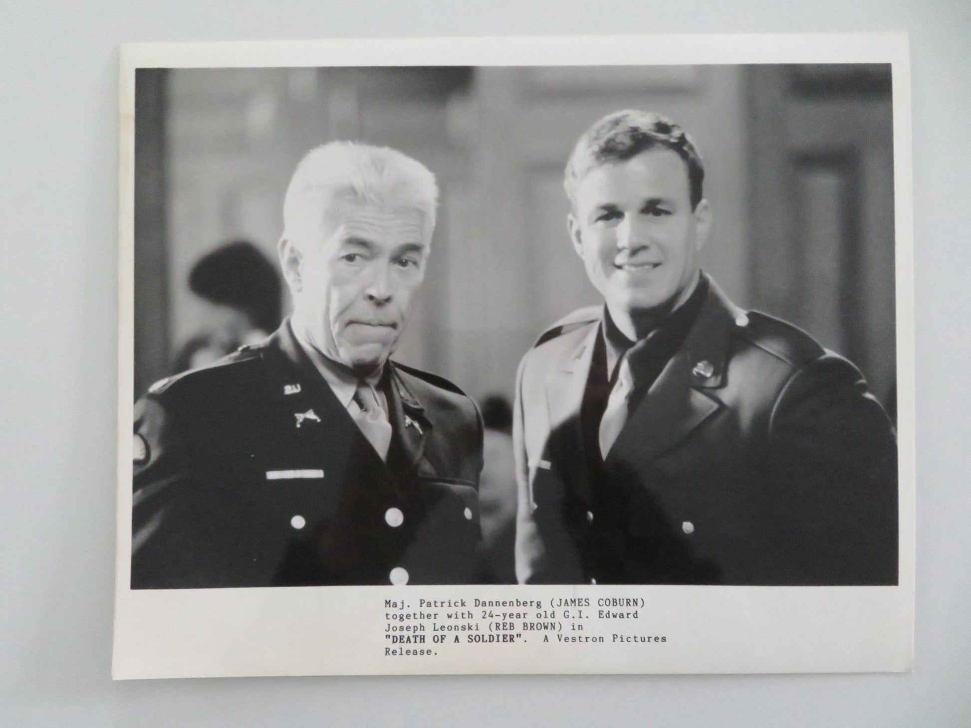 DEATH OF A SOLDIER MOVIE STILL PHOTO LOT OF 5 REB BROWN JAMES COBURN 1986 Movie posters