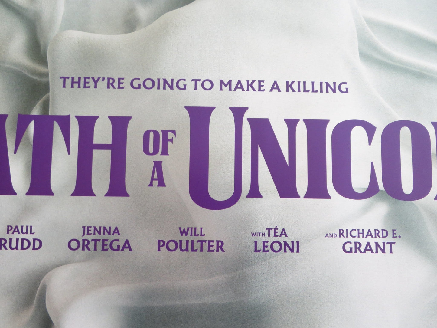 DEATH OF A UNICORN UK QUAD ROLLED POSTER JENNY ORTEGA PAUL RUDD 2025 Rendezvous Cinema Movie posters